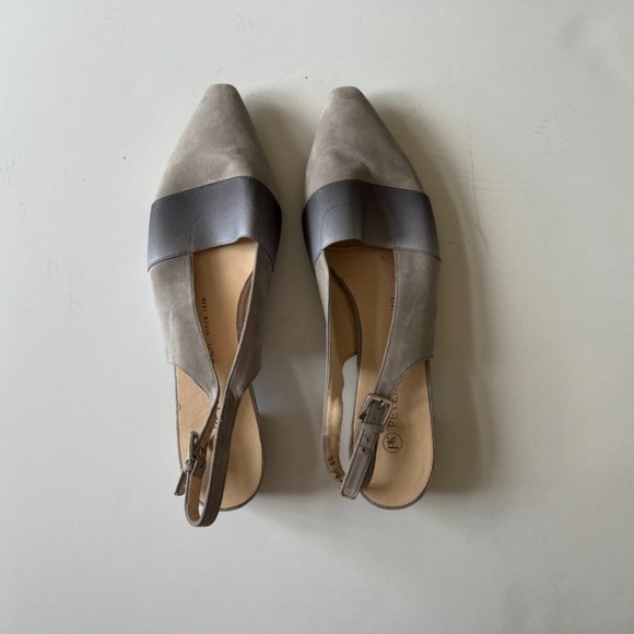 Peter Kaiser slingback low heel mauve suede - Picture 2 of 4